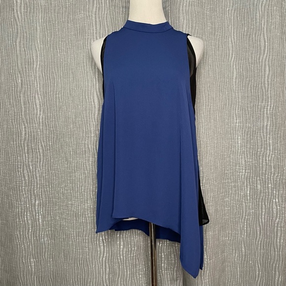 Rachel Roy layered chiffon asymmetric tank - Picture 3 of 9